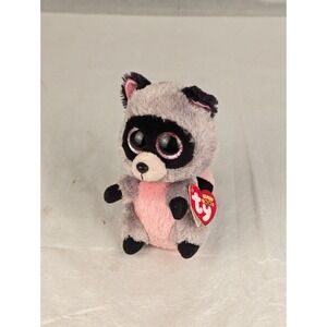 Ty Beanie Boos Rocco the Raccoon 6" Plush – 2017‎ Beanie Babies with Tags
